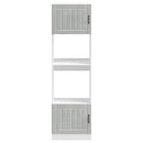 vidaXL Lucca 2 db betonszürke szerelt fa sütőszekrények