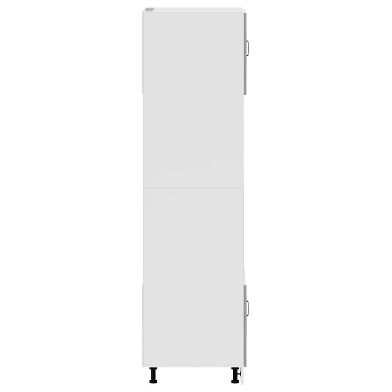 vidaXL Lucca 2 db betonszürke szerelt fa sütőszekrények