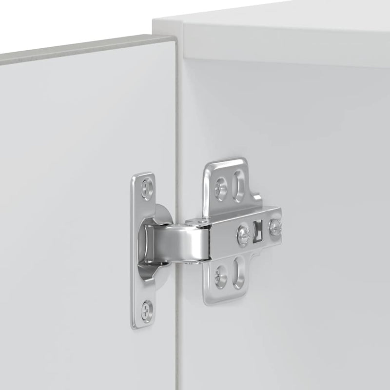 vidaXL Lucca 2 db betonszürke szerelt fa sütőszekrények