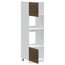 vidaXL Lucca 2 db barna tölgy színű szerelt fa sütőszekrények