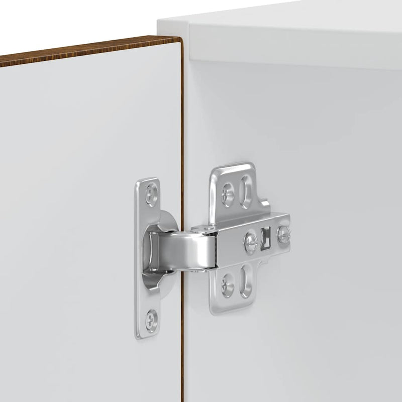 vidaXL Lucca 2 db barna tölgy színű szerelt fa sütőszekrények