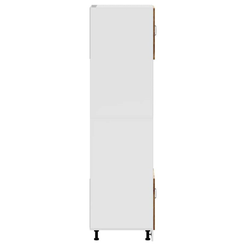 vidaXL Lucca 2 db antik fa színű szerelt fa sütőszekrények