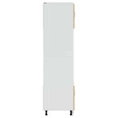 vidaXL Lucca 2 db kézműves tölgy színű szerelt fa sütőszekrények