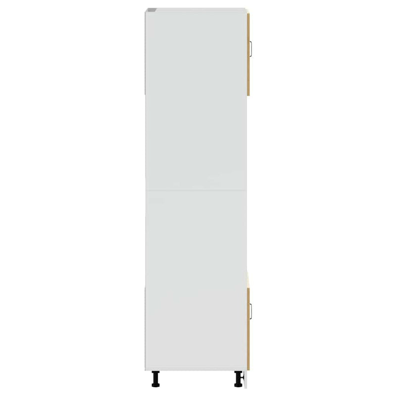 vidaXL Lucca 2 db kézműves tölgy színű szerelt fa sütőszekrények