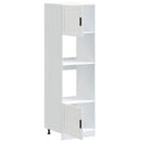 vidaXL sütőszekrények 2 db Porto fehér színű műfa