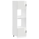 vidaXL sütőszekrények 2 db Porto Gloss fehér színű műfa