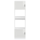 vidaXL sütőszekrények 2 db Porto Gloss fehér színű műfa