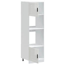 vidaXL sütőszekrények 2 db Porto Gloss fehér színű műfa