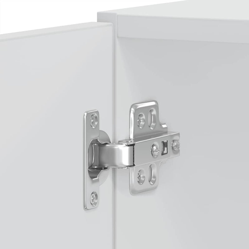 vidaXL sütőszekrények 2 db Porto Gloss fehér színű műfa