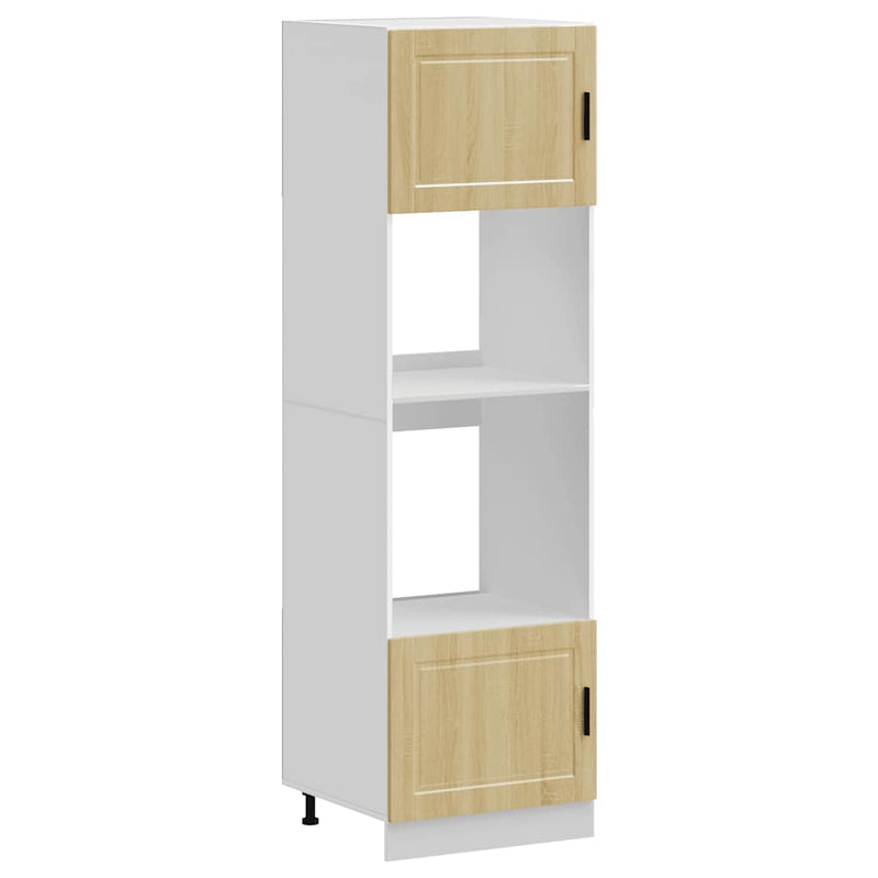 vidaXL Lucca 2 db sonoma tölgy színű szerelt fa sütőszekrények