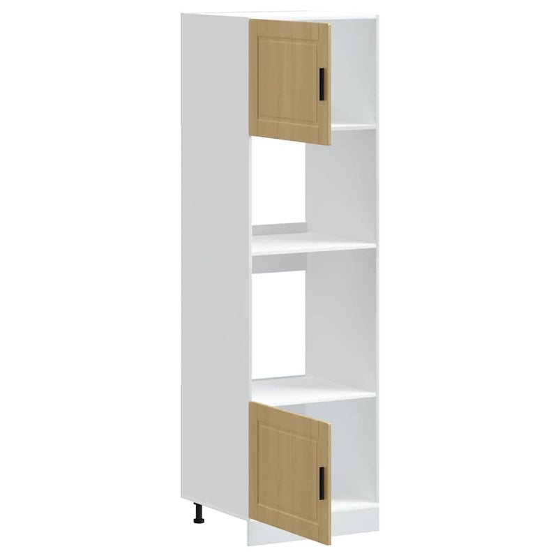 vidaXL Lucca 2 db sonoma tölgy színű szerelt fa sütőszekrények