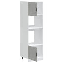 vidaXL Lucca 2 db betonszürke szerelt fa sütőszekrények