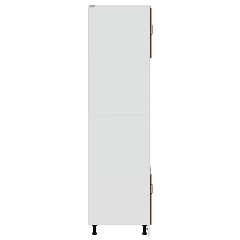 vidaXL Lucca 2 db barna tölgy színű szerelt fa sütőszekrények