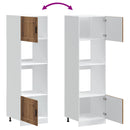 vidaXL Lucca 2 db antik fa színű szerelt fa sütőszekrények