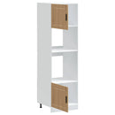 vidaXL Lucca 2 db kézműves tölgy színű szerelt fa sütőszekrények