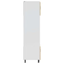 vidaXL Lucca 2 db kézműves tölgy színű szerelt fa sütőszekrények