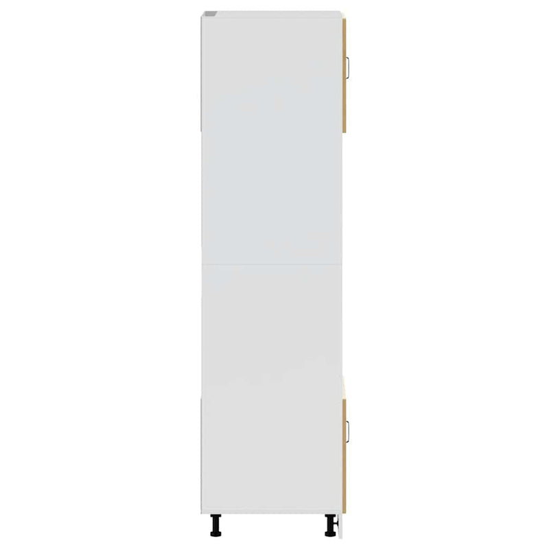 vidaXL Lucca 2 db kézműves tölgy színű szerelt fa sütőszekrények