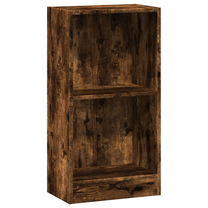 vidaXL füstös tölgy színű szerelt fa könyvszekrény 40 x 24 x 76 cm