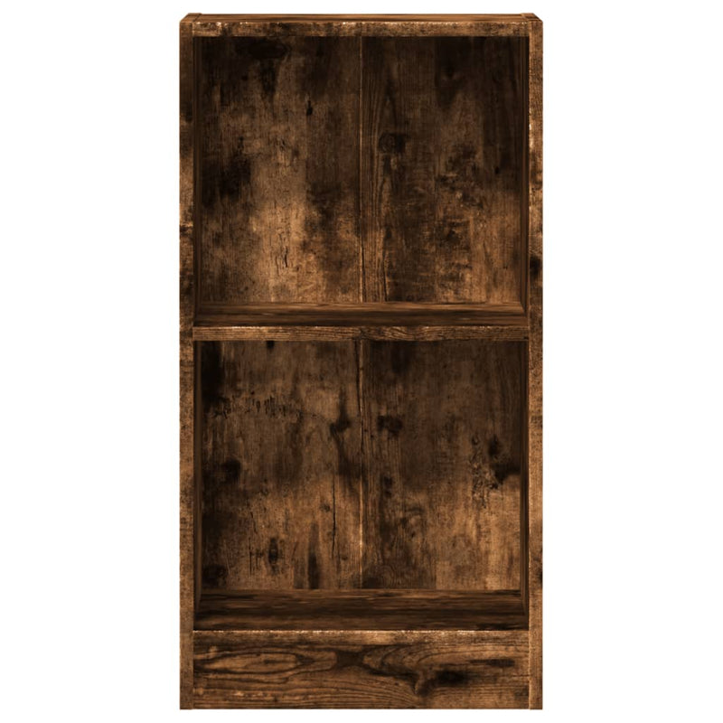 vidaXL füstös tölgy színű szerelt fa könyvszekrény 40 x 24 x 76 cm