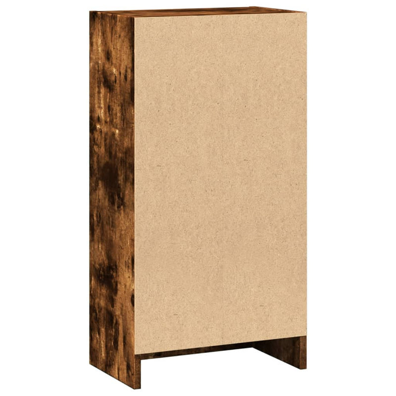 vidaXL füstös tölgy színű szerelt fa könyvszekrény 40 x 24 x 76 cm