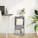 vidaXL szürke sonoma színű szerelt fa könyvespolc 40 x 24 x 76 cm