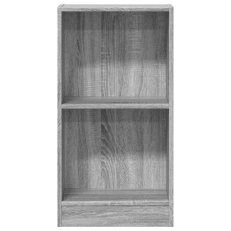 vidaXL szürke sonoma színű szerelt fa könyvespolc 40 x 24 x 76 cm