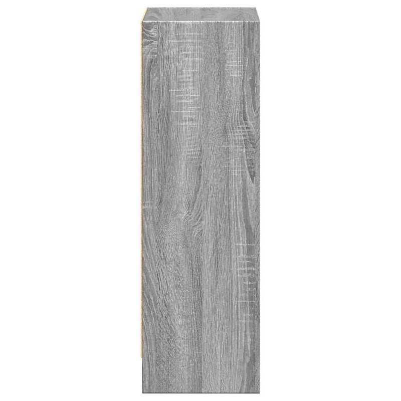 vidaXL szürke sonoma színű szerelt fa könyvespolc 40 x 24 x 76 cm