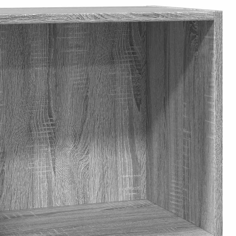 vidaXL szürke sonoma színű szerelt fa könyvespolc 40 x 24 x 76 cm