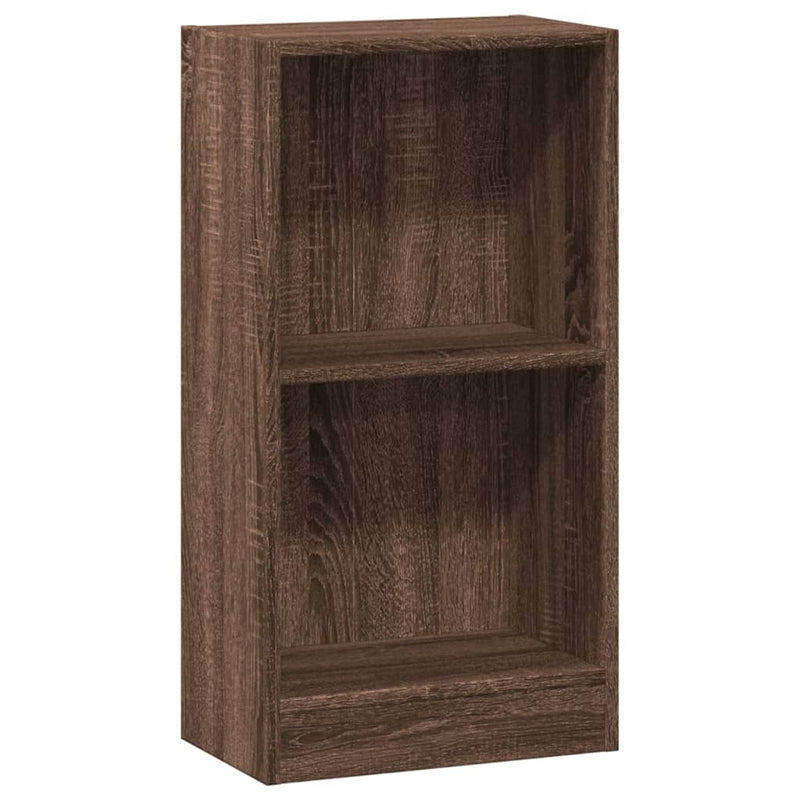 vidaXL barna tölgy színű szerelt fa könyvszekrény 40 x 24 x 76 cm