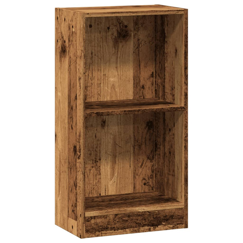 vidaXL antik fa színű szerelt fa könyvespolc 40 x 24 x 76 cm