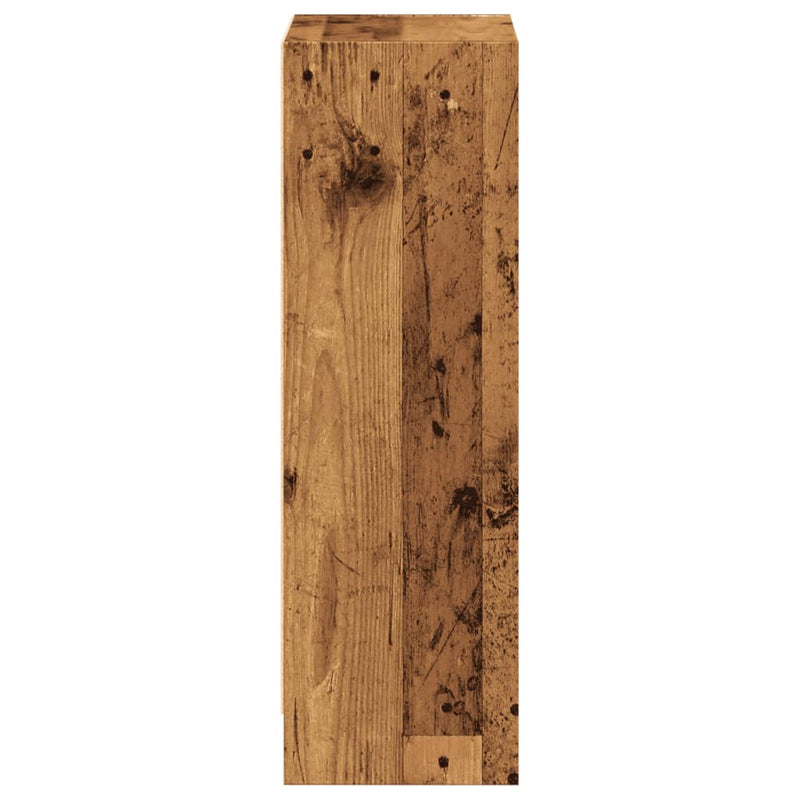 vidaXL antik fa színű szerelt fa könyvespolc 40 x 24 x 76 cm
