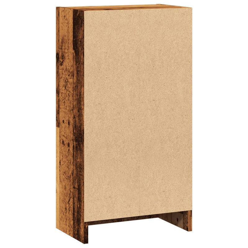 vidaXL antik fa színű szerelt fa könyvespolc 40 x 24 x 76 cm