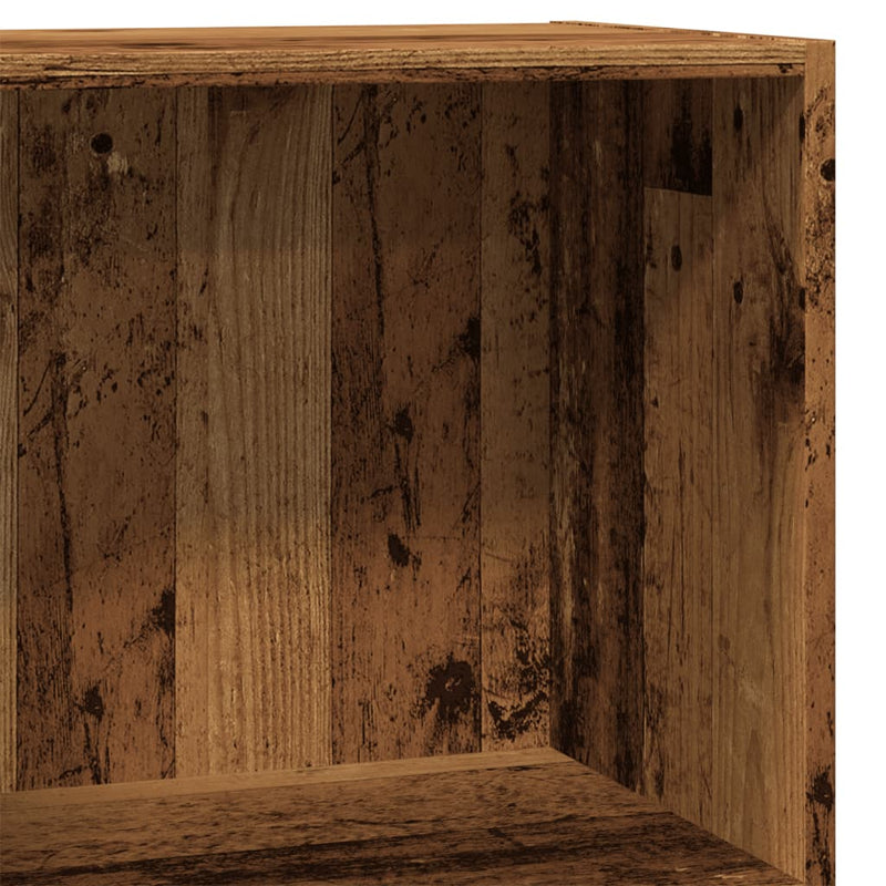 vidaXL antik fa színű szerelt fa könyvespolc 40 x 24 x 76 cm