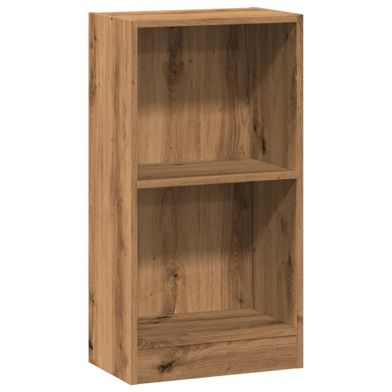 vidaXL kézműves tölgy szerelt fa könyvespolc 40 x 24 x 76 cm