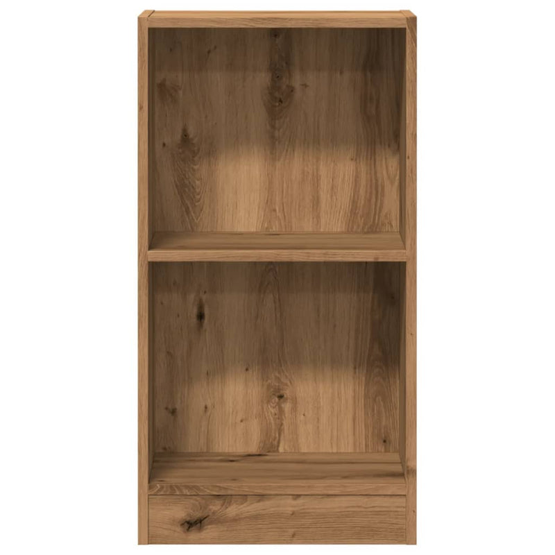 vidaXL kézműves tölgy szerelt fa könyvespolc 40 x 24 x 76 cm