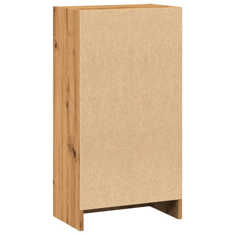 vidaXL kézműves tölgy szerelt fa könyvespolc 40 x 24 x 76 cm
