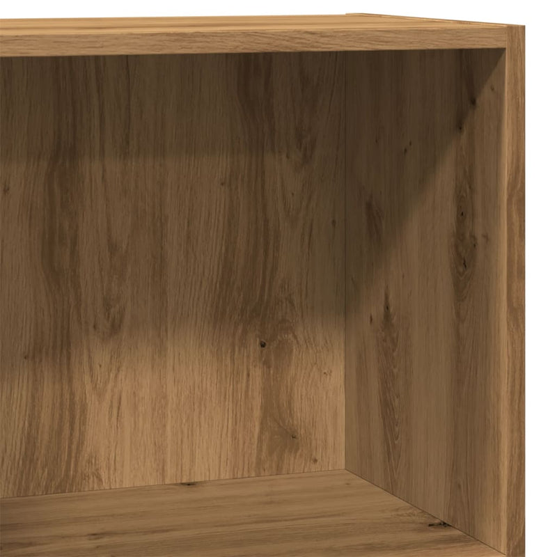 vidaXL kézműves tölgy szerelt fa könyvespolc 40 x 24 x 76 cm