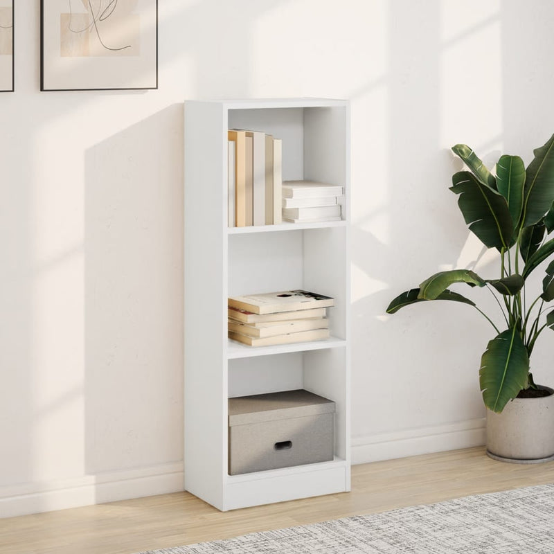 vidaXL fehér szerelt fa könyvespolc 40 x 24 x 109 cm