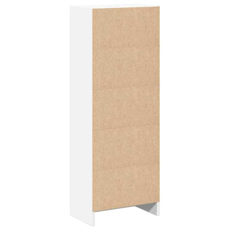 vidaXL fehér szerelt fa könyvespolc 40 x 24 x 109 cm