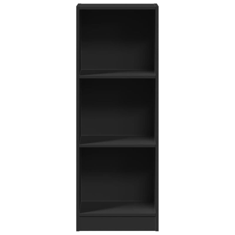 vidaXL fekete szerelt fa könyvszekrény 40 x 24 x 109 cm