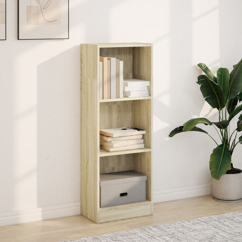 vidaXL sonoma tölgy színű szerelt fa könyvespolc 40 x 24 x 109 cm