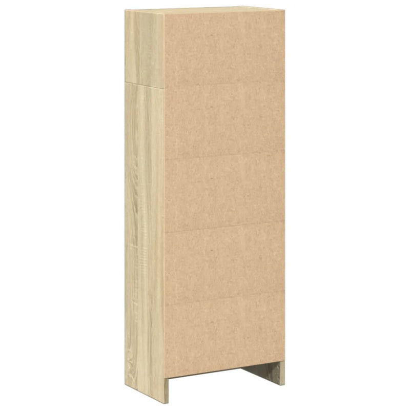 vidaXL sonoma tölgy színű szerelt fa könyvespolc 40 x 24 x 109 cm