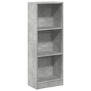 vidaXL betonszürke szerelt fa könyvespolc 40 x 24 x 109 cm