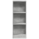 vidaXL betonszürke szerelt fa könyvespolc 40 x 24 x 109 cm