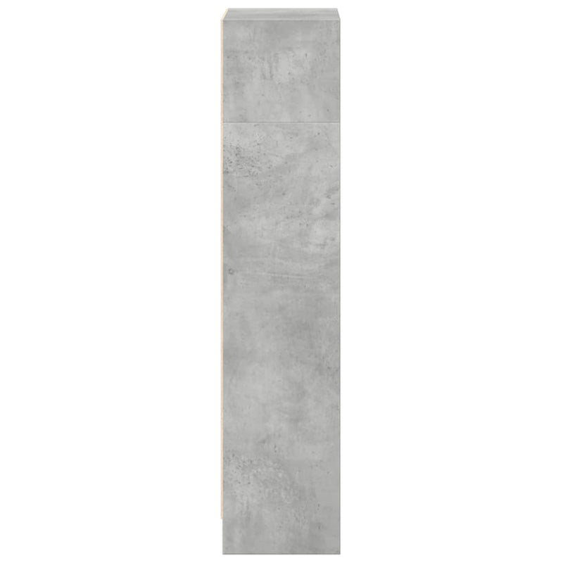 vidaXL betonszürke szerelt fa könyvespolc 40 x 24 x 109 cm