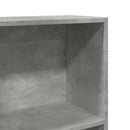 vidaXL betonszürke szerelt fa könyvespolc 40 x 24 x 109 cm