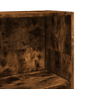 vidaXL füstös tölgy színű szerelt fa könyvszekrény 40 x 24 x 109 cm