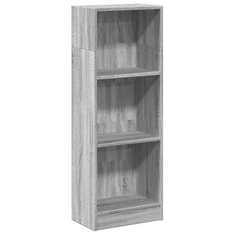 vidaXL szürke sonoma színű szerelt fa könyvespolc 40 x 24 x 109 cm
