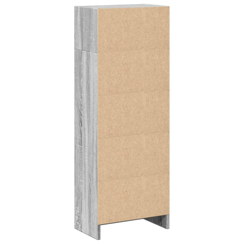vidaXL szürke sonoma színű szerelt fa könyvespolc 40 x 24 x 109 cm