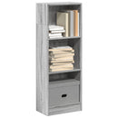 vidaXL szürke sonoma színű szerelt fa könyvespolc 40 x 24 x 109 cm